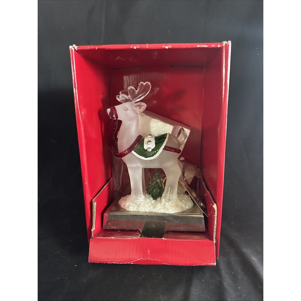 Macy's 2009 Holiday Lane Reindeer Christmas Stocking Holder Hanger 8"